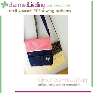 Girl's Cross-body Bag PDF Sewing Pattern - Etsy