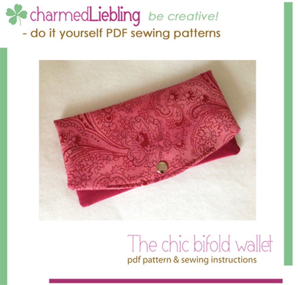 The Chic Bifold Wallet PDF Sewing Pattern - Etsy