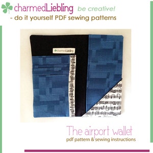 The airport wallet - PDF sewing pattern