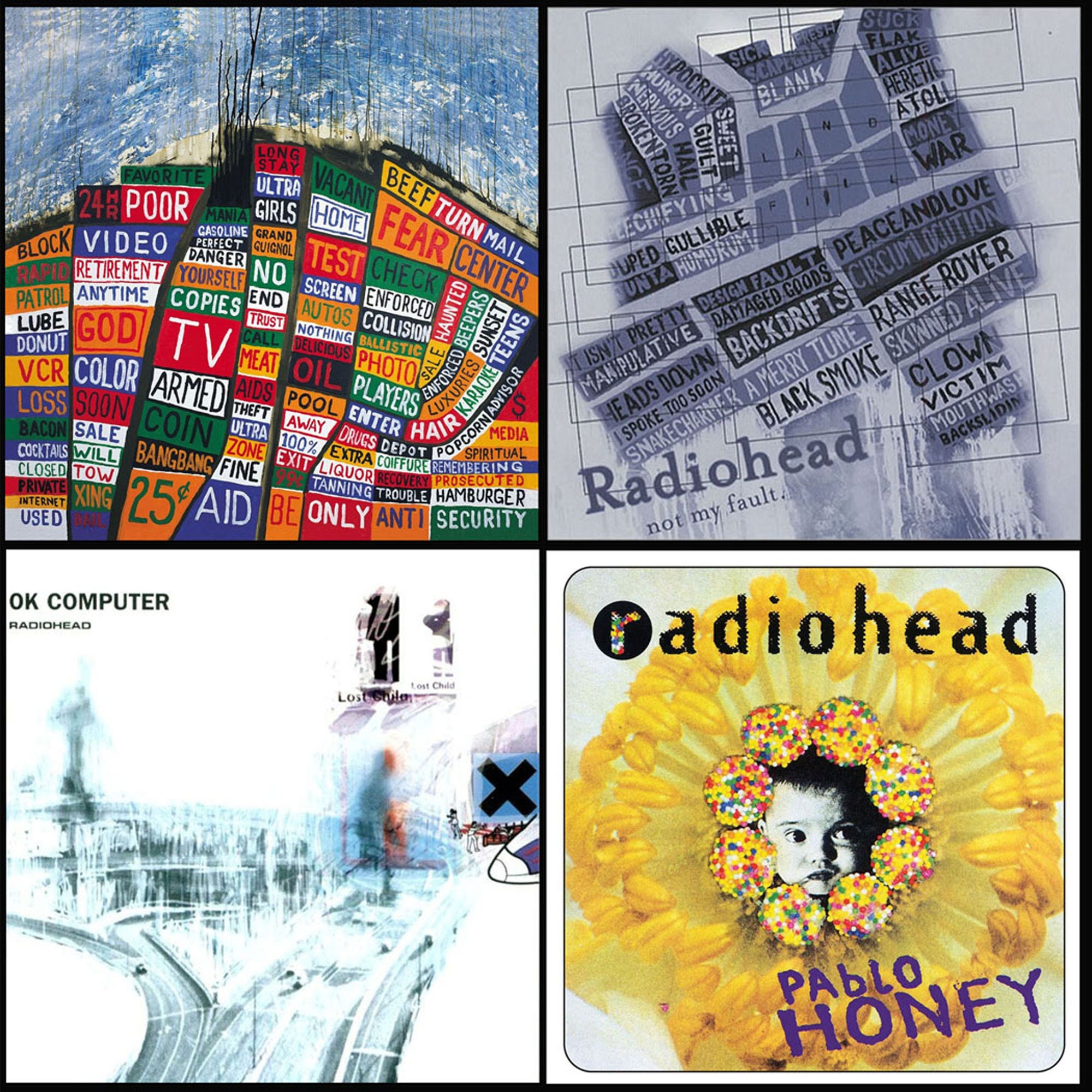 Radiohead Album Cover Coaster Etsy