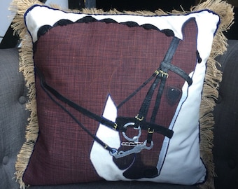 The Dressage Horse Pillow: Bespoke Equestrian Home Decor