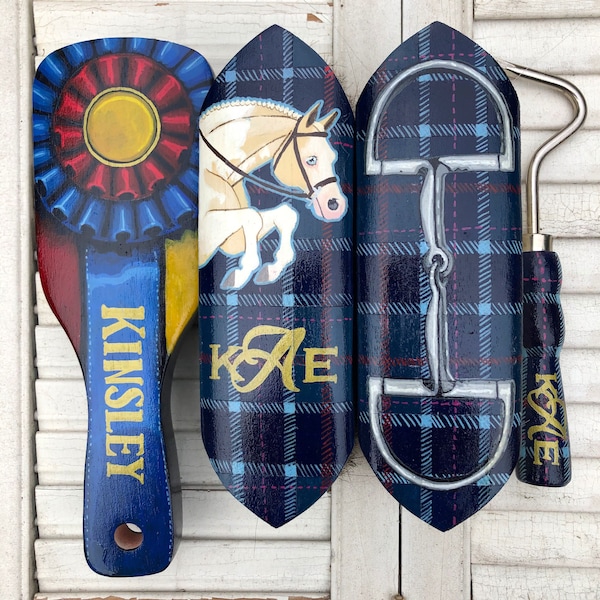 The Horse Grooming Brush: Show Circuit Design Collection- Set of 2-5 Brushes