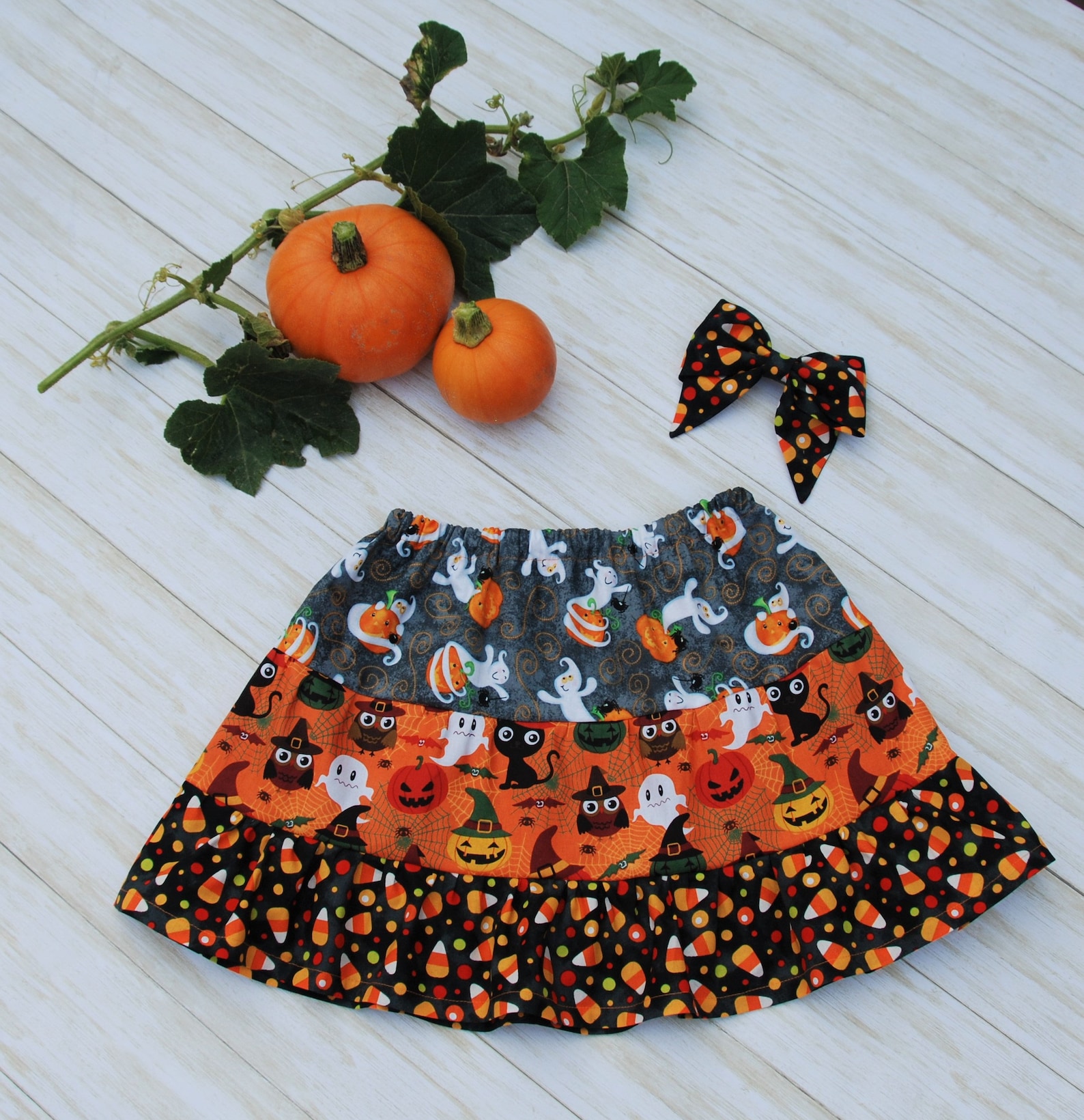 Halloween skirt Size 4 Halloween skirt Little girls skirt Etsy