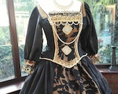 18th century Custom made gown made to your own measurements with hooped petticote queen fairy princess stage party banquet