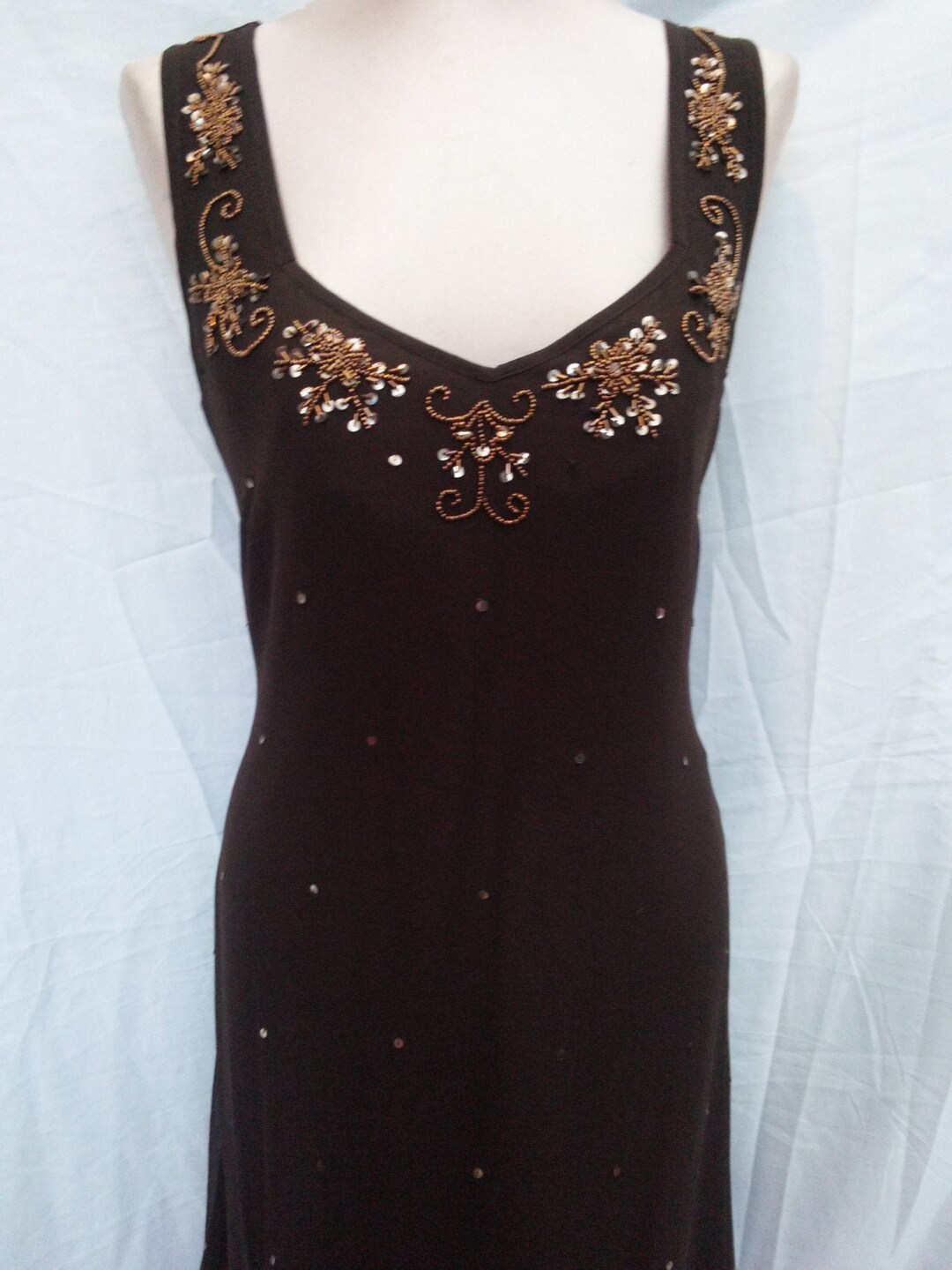 Prom Evening Special Occasion Beaded Sequined Dress Sparkling - Etsy UK