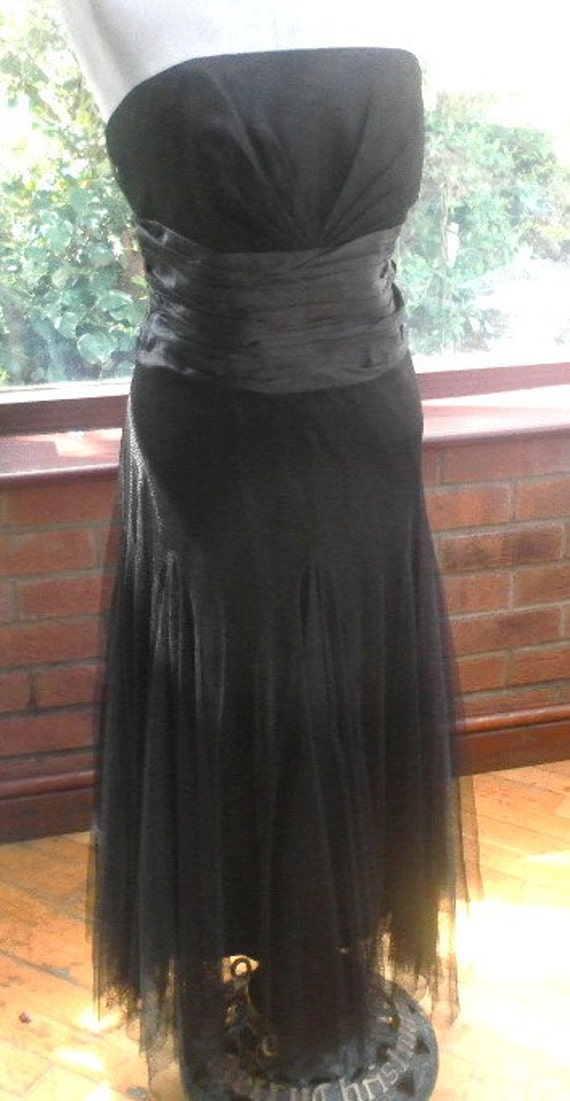 monsoon black evening dress