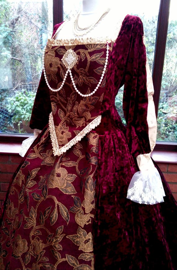 Handmade Medieval Tudor Regency Gown Your Color Choice With | Etsy