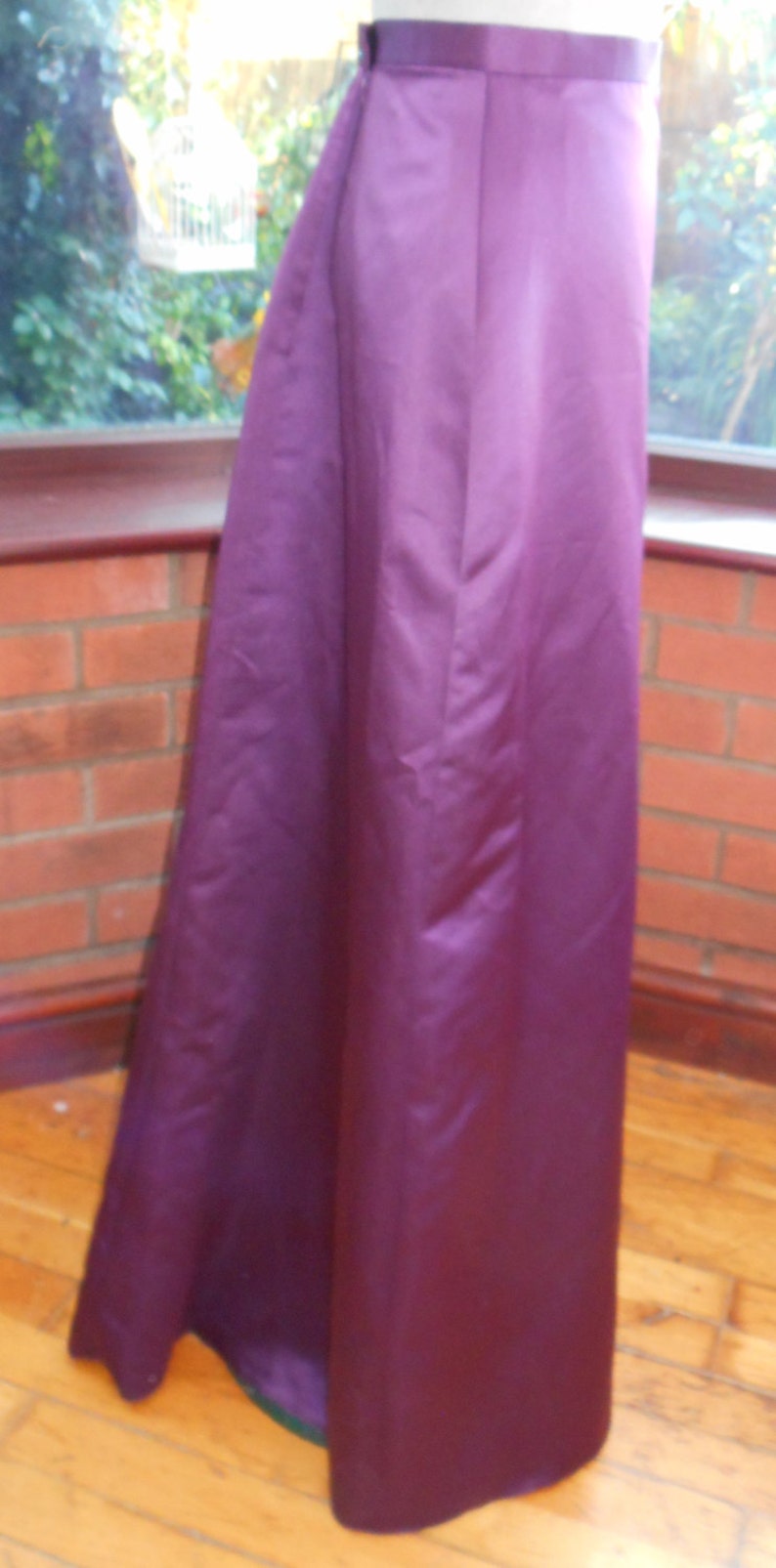 Ballgown Bridesmaid Purple Satin Separate Skirt With Boned - Etsy UK