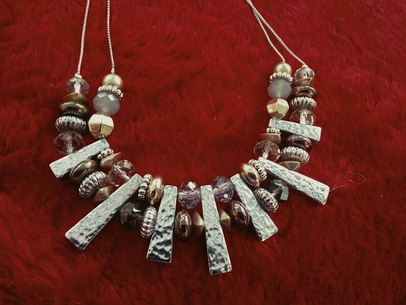 Gift Boxed Free postage silver beaded necklace vintage necklace ajustable chain fastener 2428inches wedding prom party
