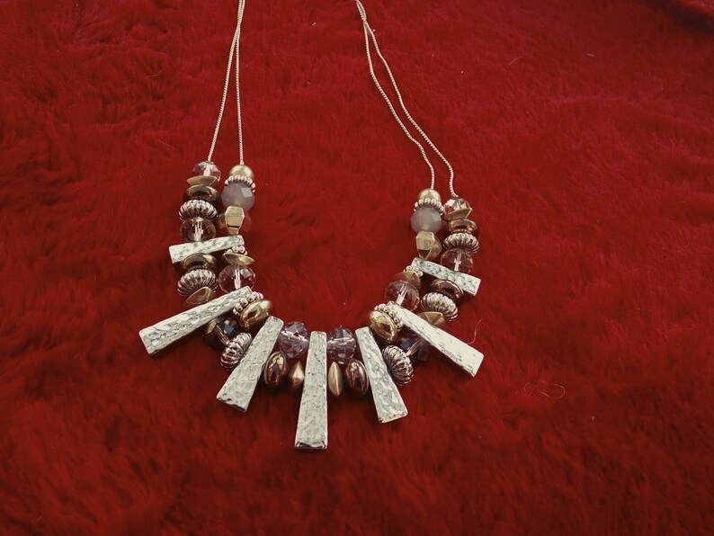 Gift Boxed Free postage silver beaded necklace vintage necklace ajustable chain fastener 2428inches wedding prom party