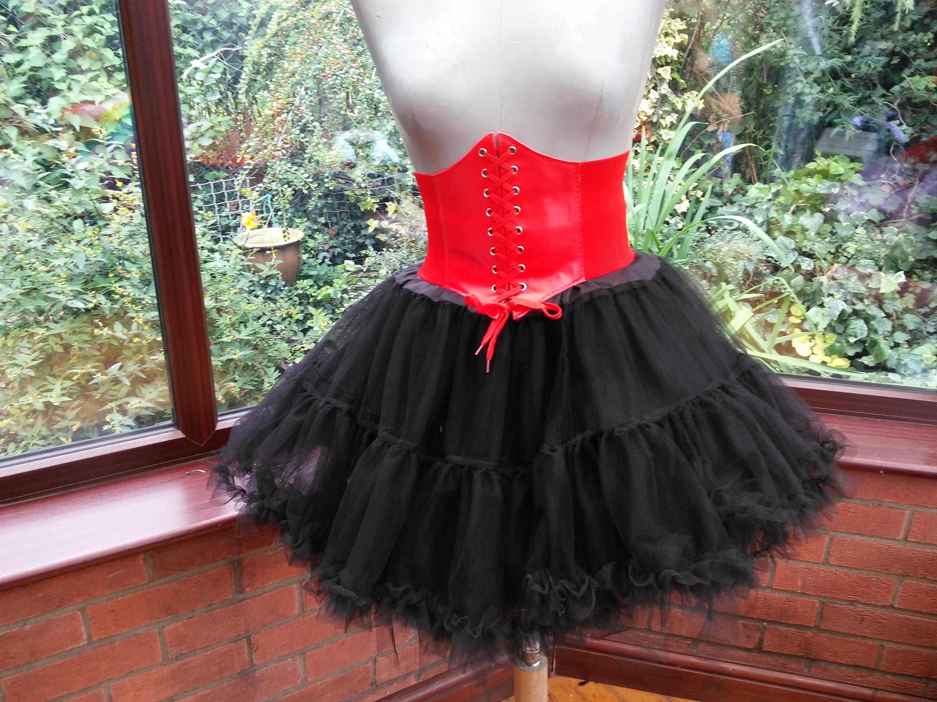 black tutu corset skirt