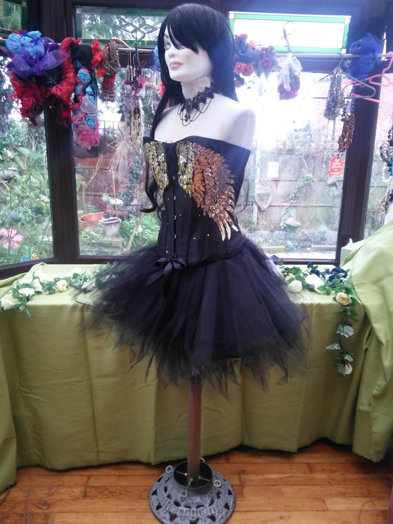 black corset tutu dress