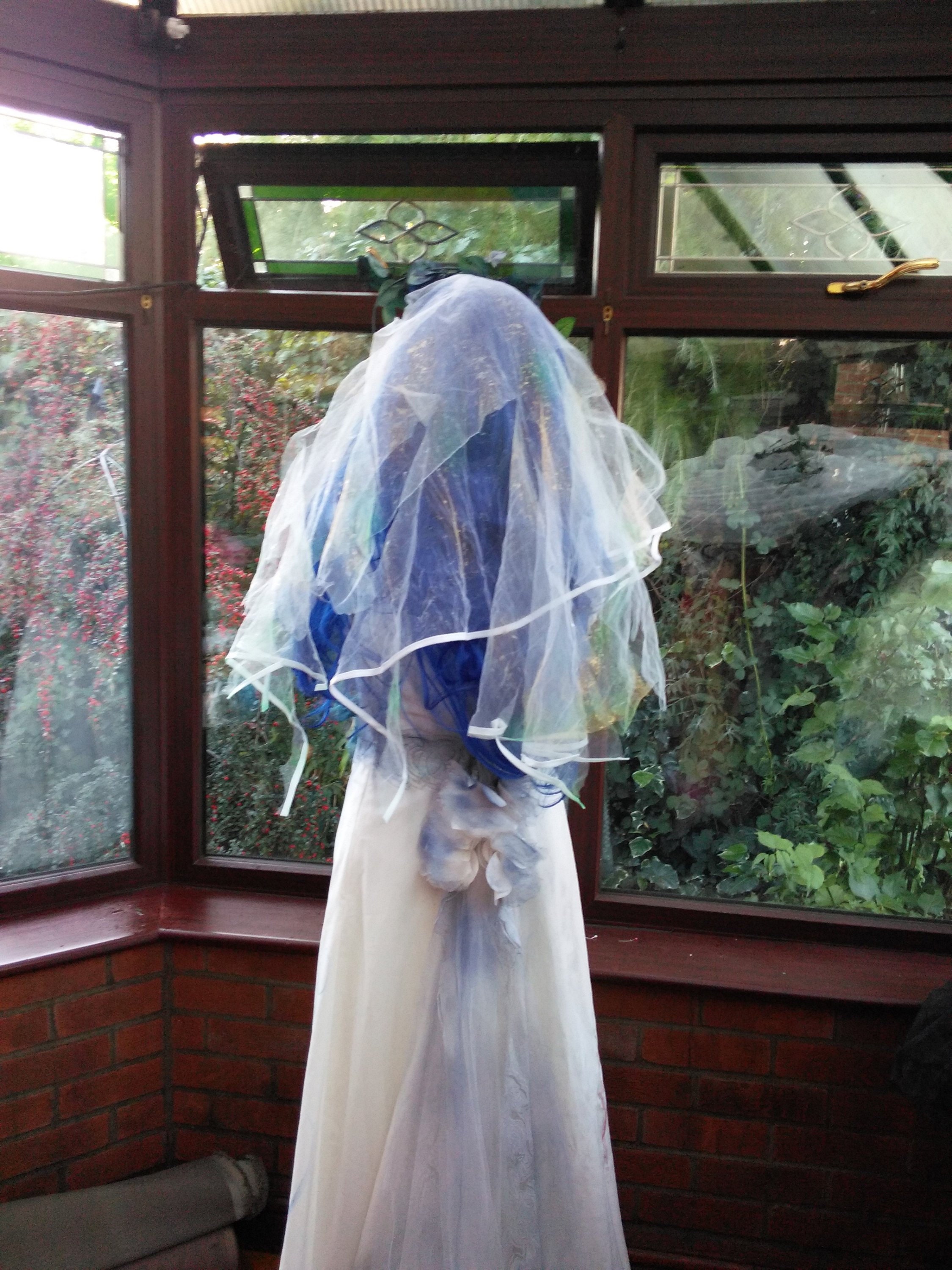 Corpse Bride Size Uk16 18 Usa10 12 Wedding Dress Costume Veil Etsy