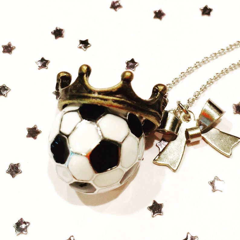 Soccer necklace for girl sports jewelry soccer jewelry gift Etsy