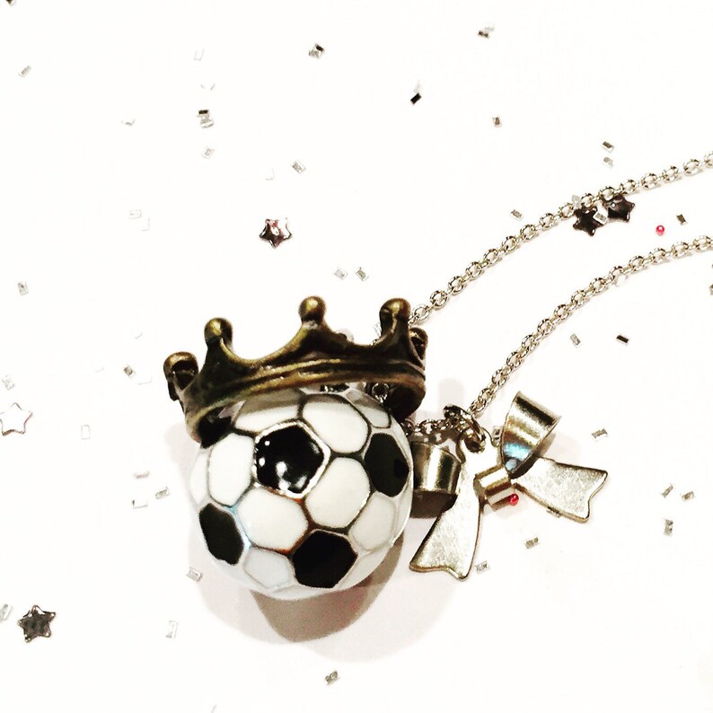 Soccer necklace for girl sports jewelry soccer jewelry gift Etsy