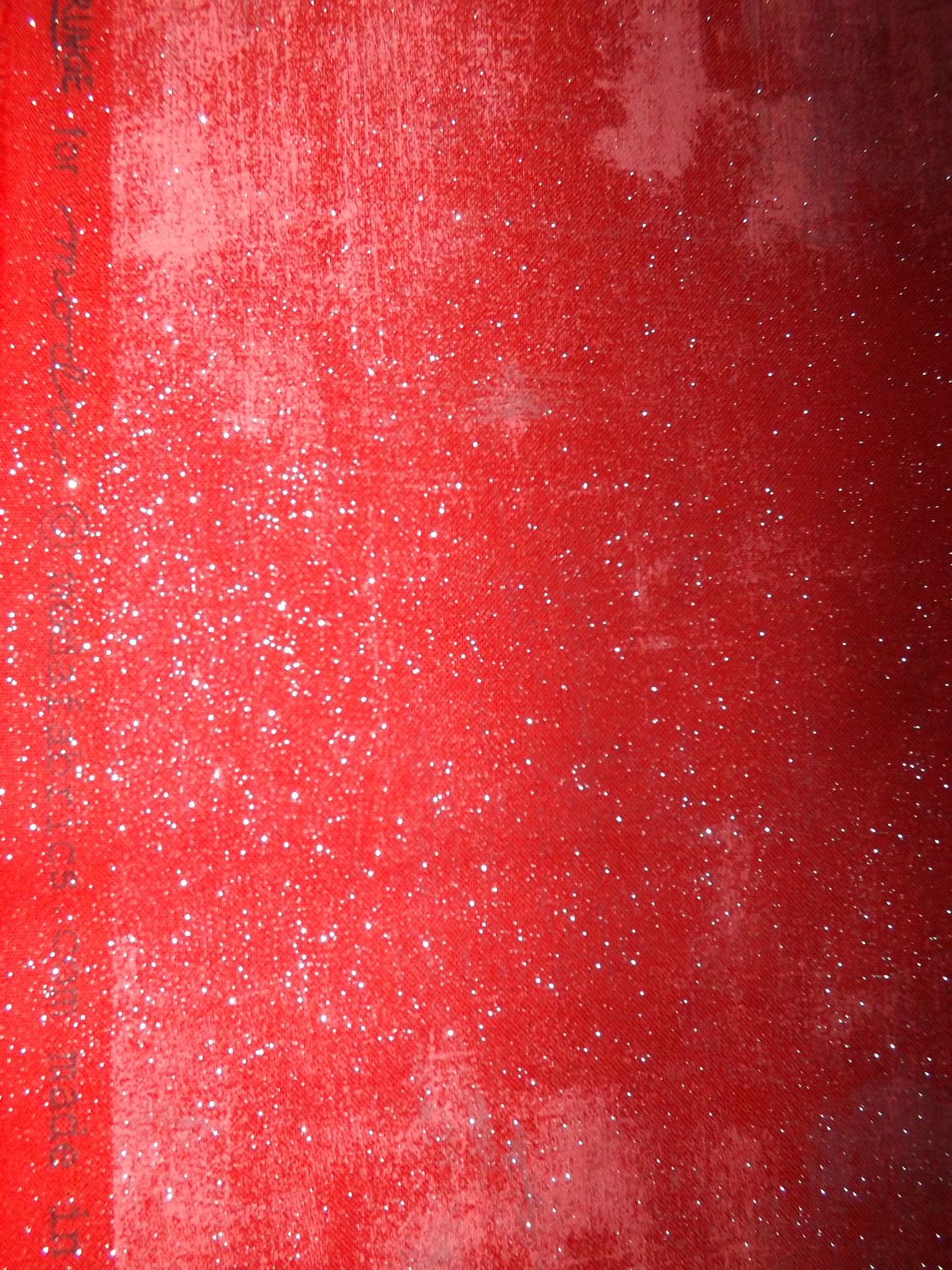 Moda Red Grunge Glitter fabric cotton BTY Etsy