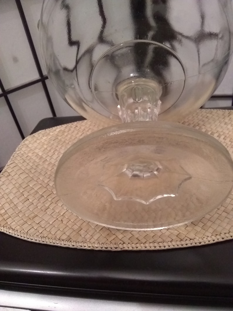 CLear Glass Pedestal Bowl