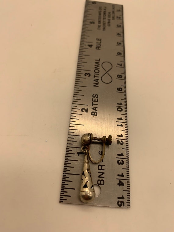 Vintage - Unsigned - ALPACA Silver - Drop Earring… - image 4