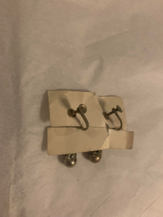 Vintage - Unsigned - ALPACA Silver - Drop Earring… - image 3