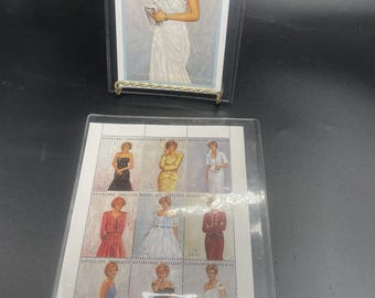 white christmas dresses Princess Diana Commemorative Stamp Set