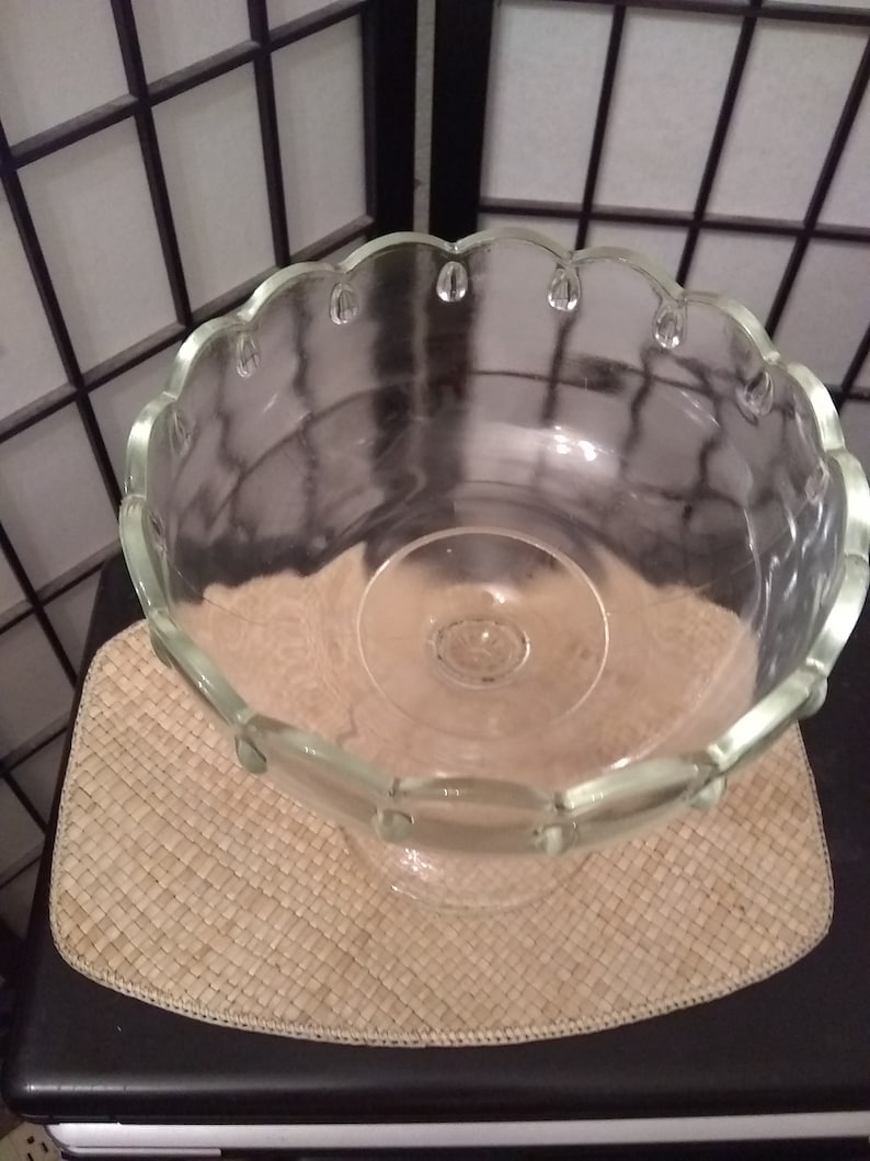 CLear Glass Pedestal Bowl