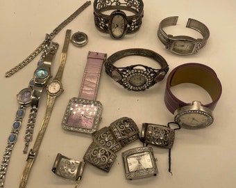Large Lot of Wrist Watches Working & Not Working to use or Repurpose