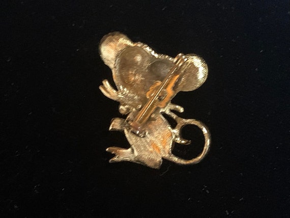 Vintage - Rhinestone - Mouse - Unsigned - image 2