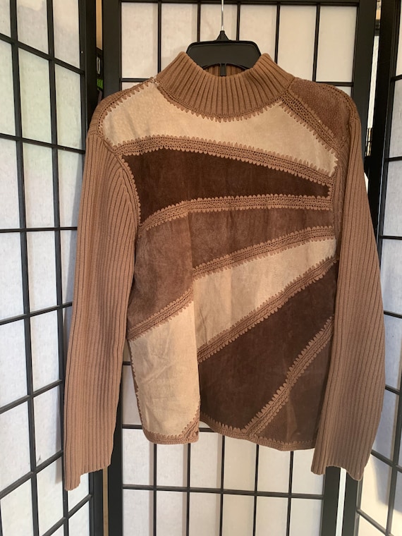 Vintage Suede Lisa International Sweater