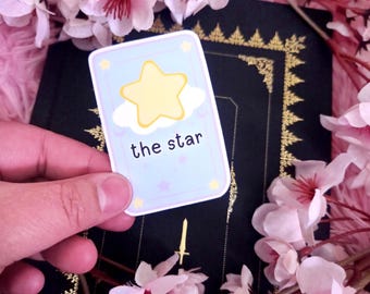 The Star Sticker: Kawaii Tarot Card Sticker - Choose Your Material Type