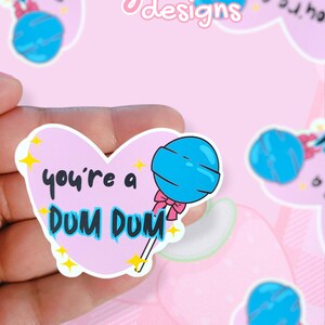 FYI Lollipop Sticker | Candy Sticker | Funny Sticker | Snarky Sticker | Dumb | Dum Dum | You&#39;re a Dum Dum | Sarcastic Sticker | Planner