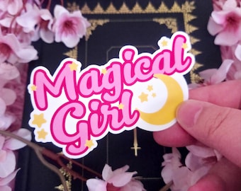 Magical Girl Sticker: Kawaii Anime Sticker - Choose Your Material Type