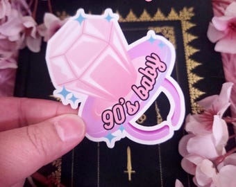 90's Baby Sticker: Kawaii Nostalgic Candy Sticker - Choose Your Material Type