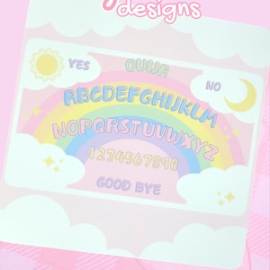 Kawaii Ouija Art Print: Pastel Goth Print (4x4)