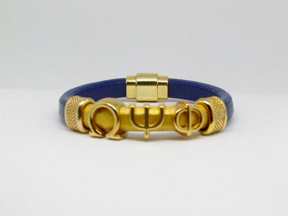 omega psi phi leather bracelet