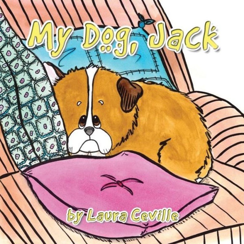 Childrens Book My Dog Jack Original Watercolor Illustrations by Laura Ceville image 1