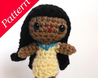 Pocahontas Doll Amigurumi Crochet Pattern