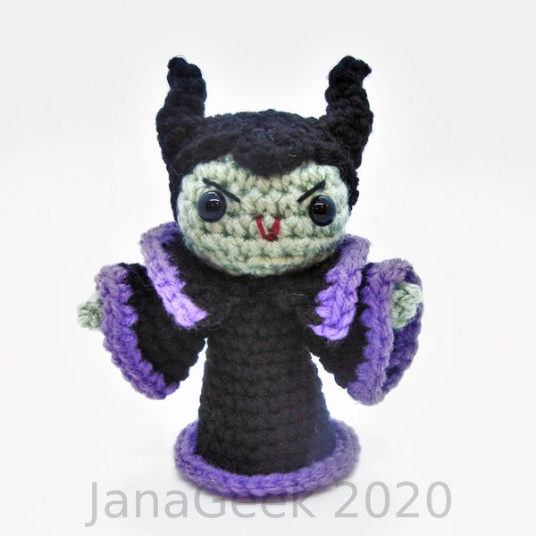 Sleeping Beauty Evil Fairy Sorceress Amigurumi Doll Crochet Pattern