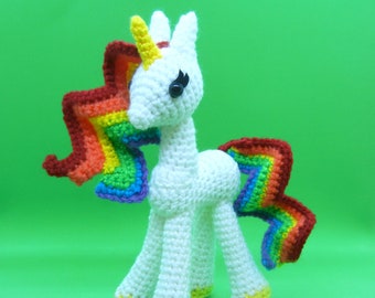 Fantasy Unicorn Pegasus Pony Amigurumi Crochet Pattern