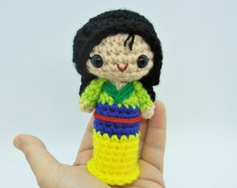 Mulan Amigurumi Doll Crochet Pattern