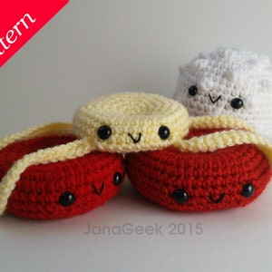 Blood Cell Amigurumi Trio Crochet Pattern Bundle