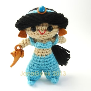 Patrón de ganchillo muñeca princesa árabe de Aladino