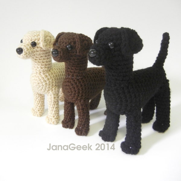 Labrador Puppy Dog Amigurumi Crochet Pattern