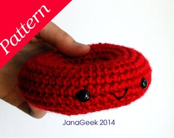 Red Blood Cell  Amigurumi Crochet Pattern