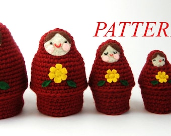 Russian Nesting Dolls Crochet Pattern