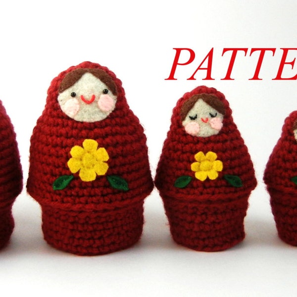 Modèle de crochet de poupées gigognes russes