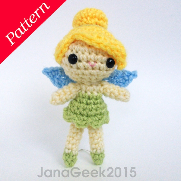 Tinker Bell Fairy Doll Amigurumi Crochet Pattern