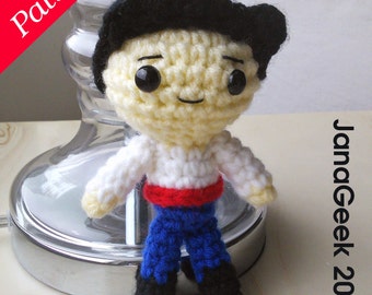 Little Mermaid's Handsome Prince Doll Crochet Pattern