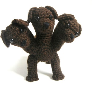 Cerberus the Three Headed Dog Crochet Pattern