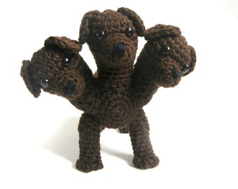 Cerberus the Three Headed Dog Crochet Pattern