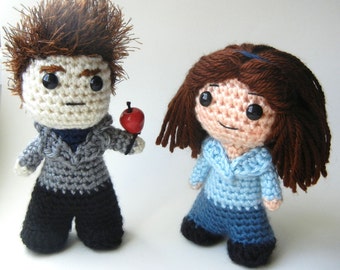 Twilight Bella and Edward Amigurumi Dolls Crochet Pattern